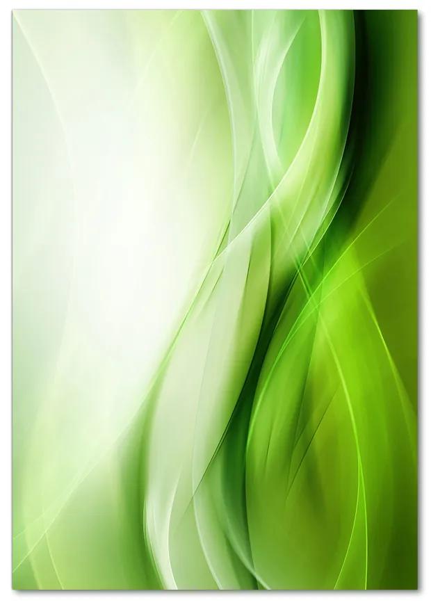 Foto obraz akrylové sklo Zelenej vlny pozadie pl-oa-70x100-f-84906654