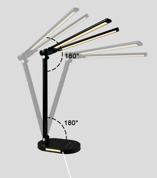 BERGE LED dvojitá stolná lampa 8W - BRUSEL