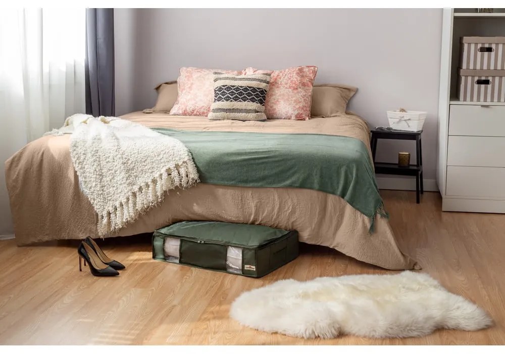 Zelený úložný box Compactor Oxford, 145 l