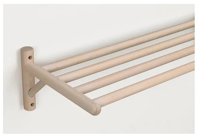 Závesná polica na topánky z dubového dreva v prírodnej farbe Milford - Rowico