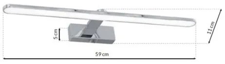 LED Kúpeľňové osvetlenie zrkadla SPLASH LED/12W/230V IP44