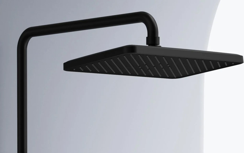 Rea Pedro, sprchový set s termostatom, čierna matná, REA-P0897