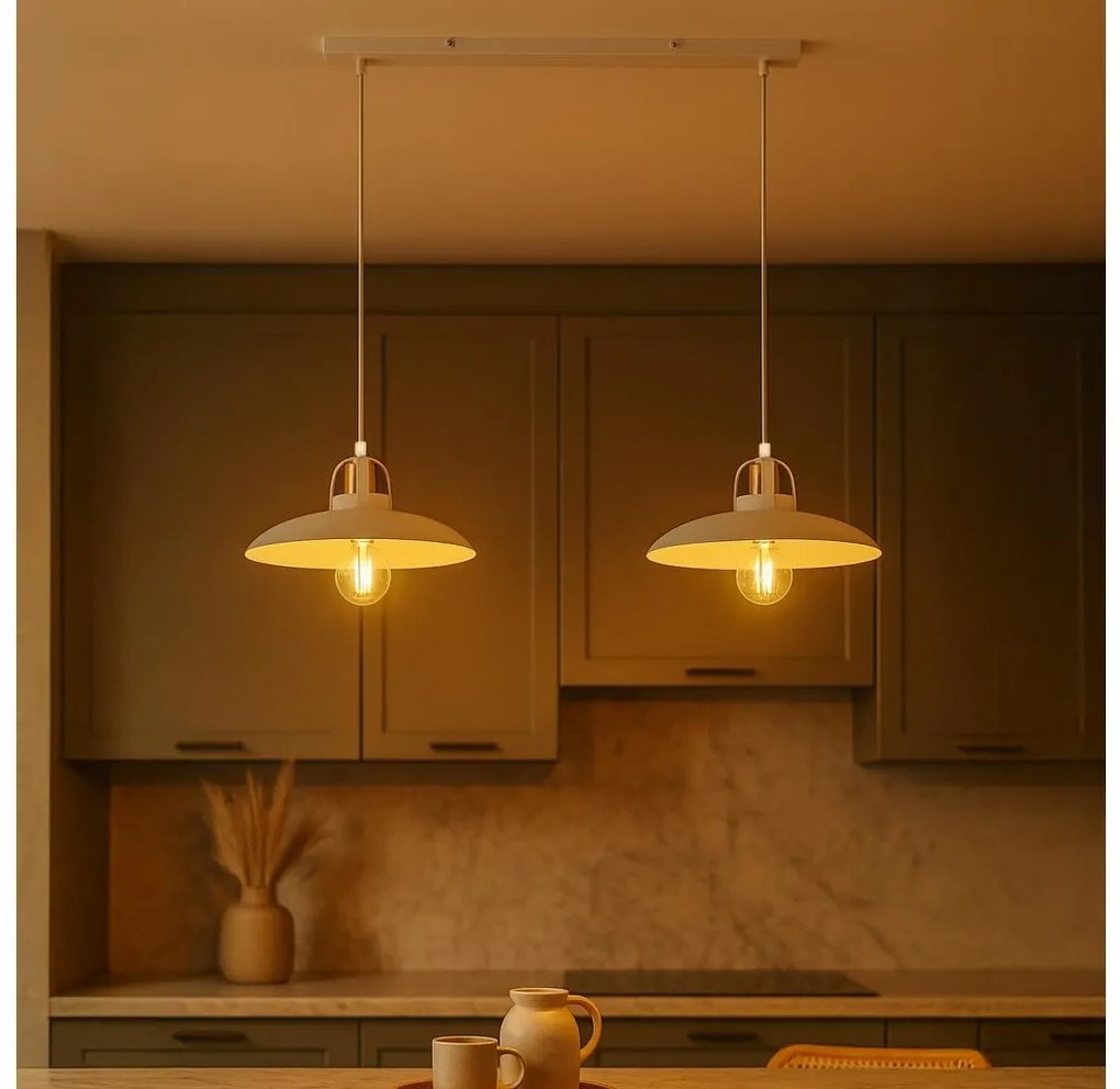 Brilagi - LED Luster na lanku FLAMENGO 2xE27/60W/230V biela