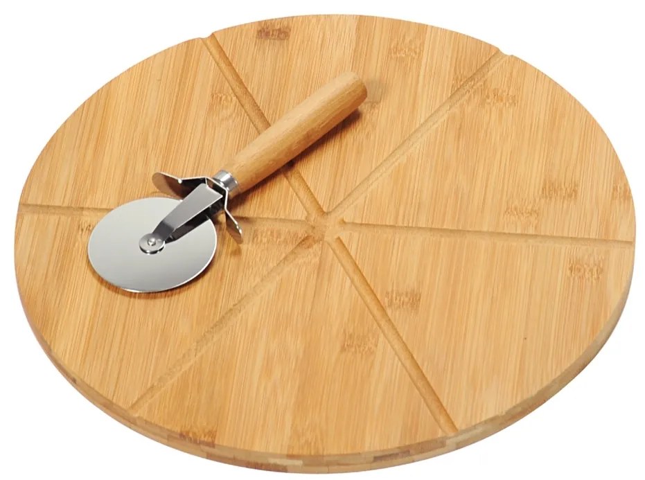 Kesper 58462 Doštička a krájač na pizzu, pr. 32 cm