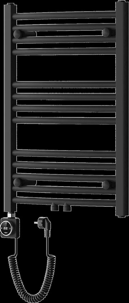 Mexen Ares, elektrické vykurovacie teleso 700 x 500 mm, 300 W, čierna, W102-0700-500-6300-70