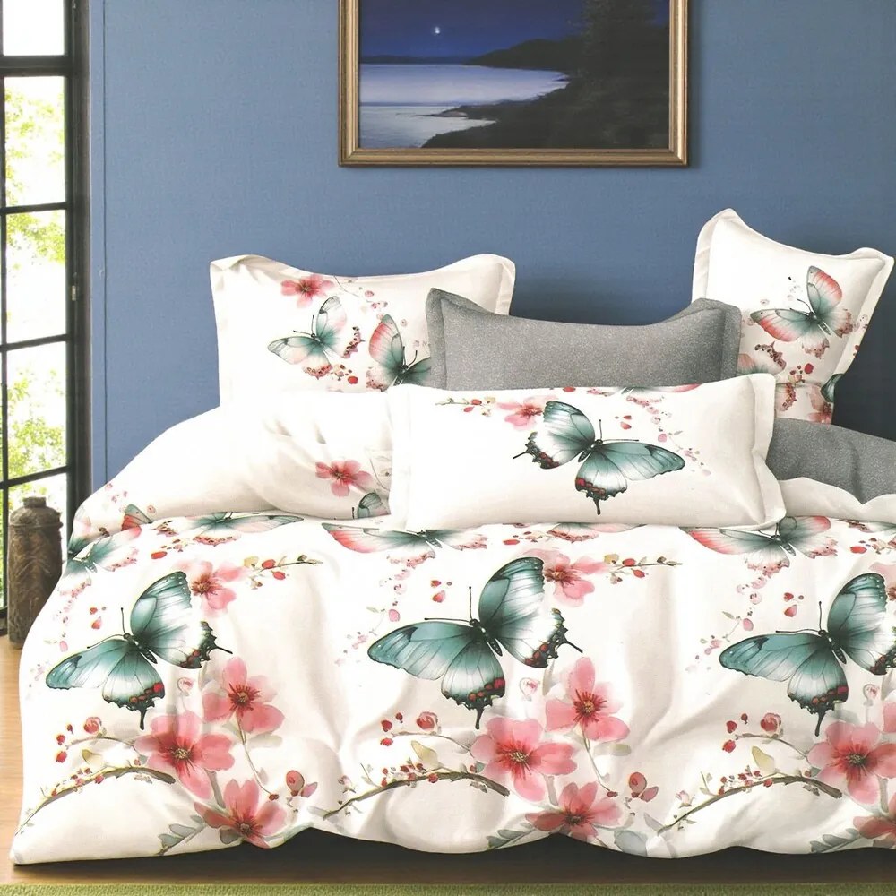 Bavlnené obliečky Homa TELIAN BUTTERFLY 7-dielna sada 140x200 cm