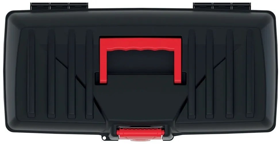 Plastový kufor na náradie CALIDER 40 cm čierno-červený