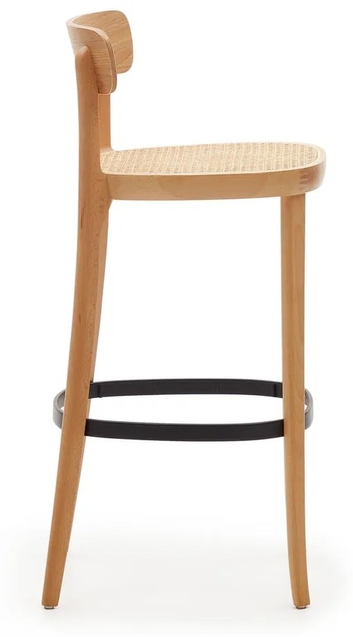 Barová stolička v dekore jaseňa v prírodnej farbe 99 cm Romane – Kave Home