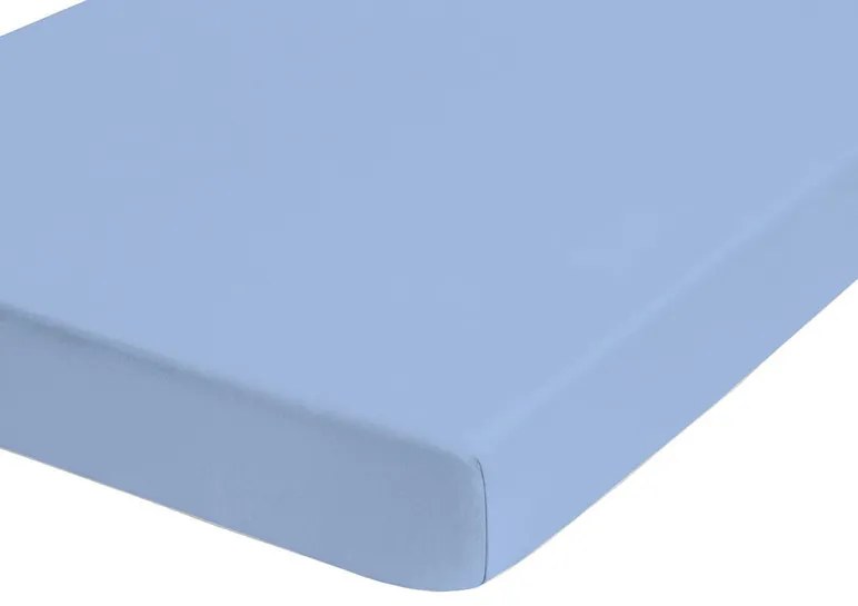 Biberna Napínacia plachta (ľadová modrá, 140 – 160 x 200 cm)  (100226989)