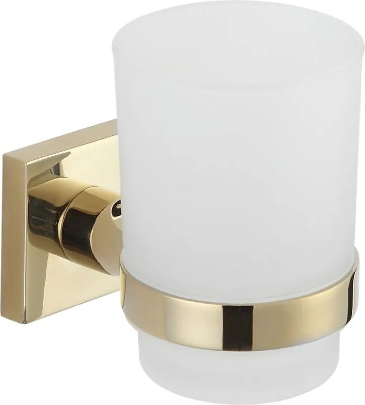 Mexen Rufo pohár na zubné kefky, zlatá - 7050938-50