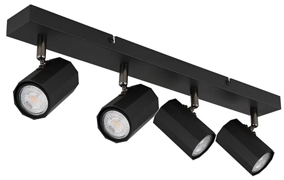 Globo 57918-4B - Bodové svietidlo JAMES 4xGU10/25W/230V čierna