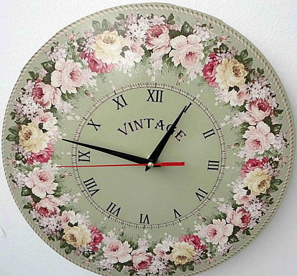 SENTOP | Drevené nástenné hodiny kvet I SENTOP HDFK002 - Wooden clock analógové