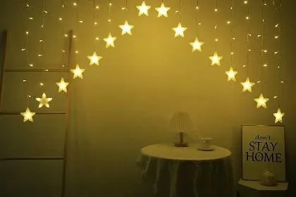 Vianočná svetelná LED reťaz Girlanda III 275 cm teplá biela