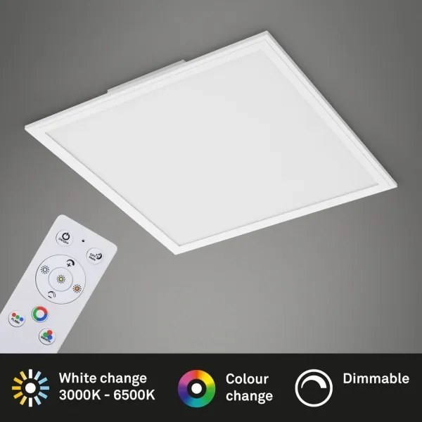 Briloner 7152-016-LED RGB Stm. prisadený panel COLOUR LED/24W/230V 3000-6500K+DO
