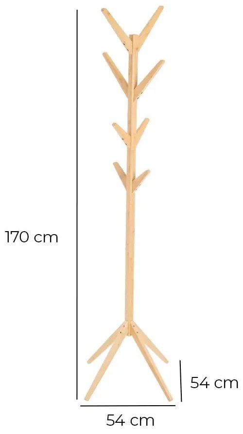 Bambusový vešiak v prírodnej farbe – Casa Selección