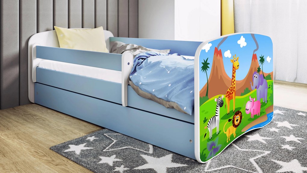 XXXLutz POSTEĽ PRE DETI A MLÁDEŽ 80/160 cm, modrá, biela MID.YOU - Detské izby - 002142000267
