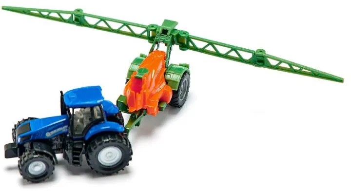 SIKU Traktor New Holland s poľným postrekovačom / 1668