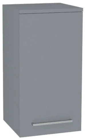 Mereo, Mereo Bino kúpeľňová skrinka horná 63 cm, ľavá, Multidecor, Monumentálna sivá, MER-CN695MSO1