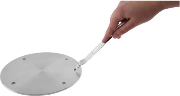 Podložka na indukciu nerez s odnímateľnou rukoväťou pr. 20 cm