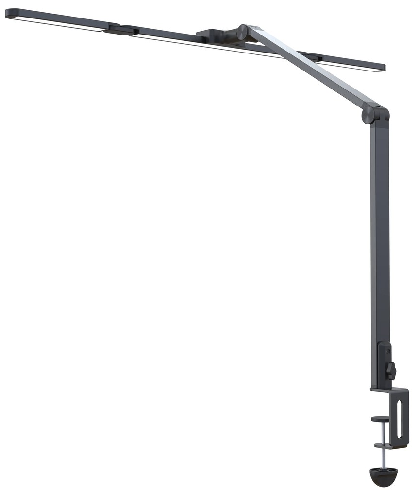 Stolná LED lampa CLARIO, svorka, diaľkové ovládanie