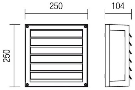 Redo 9893 - Vonkajšie nástenné svietidlo BRICK 2xE27/42W/230V IP54 hnedá
