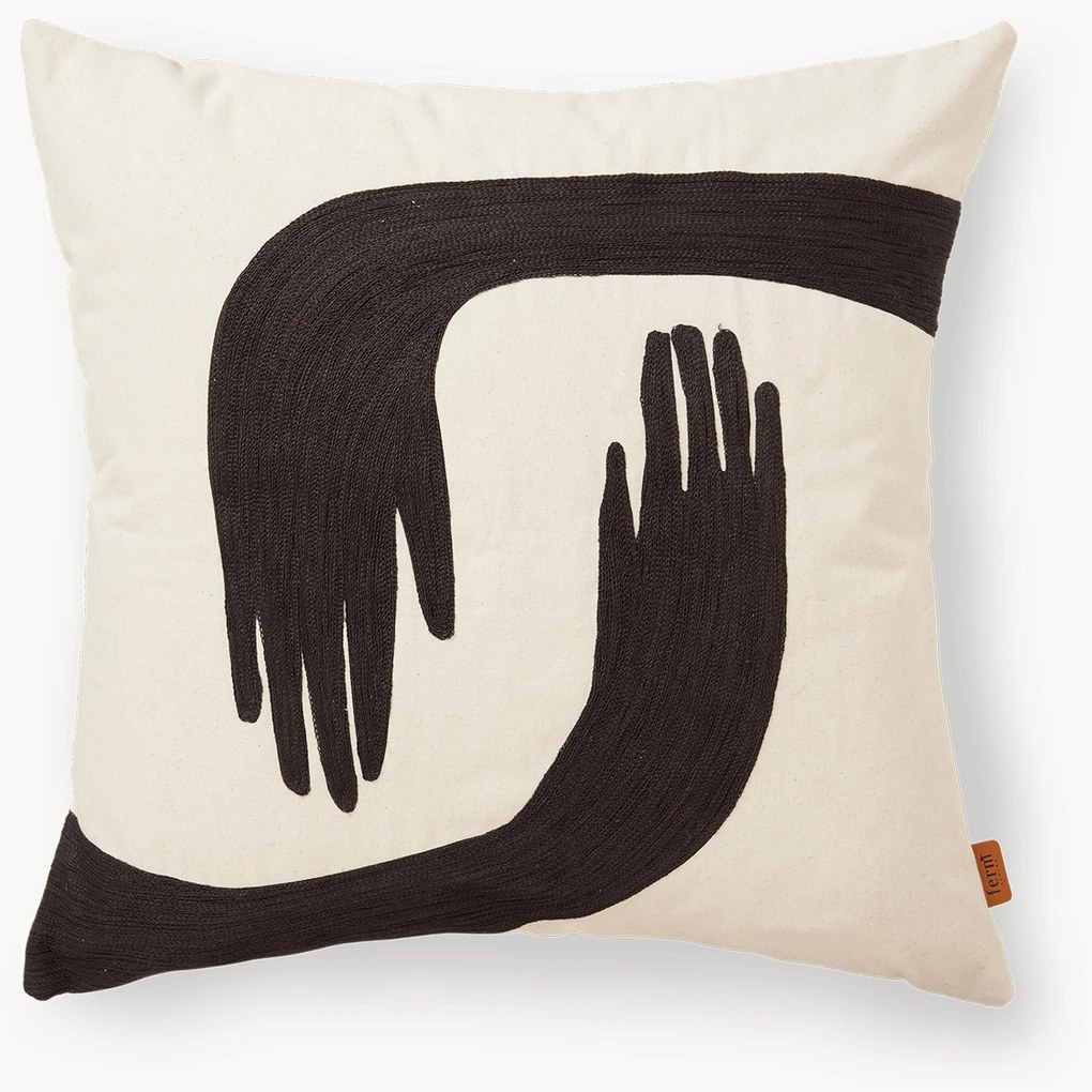 Ručne vyšívaný vankúš z organickej bavlny Pose