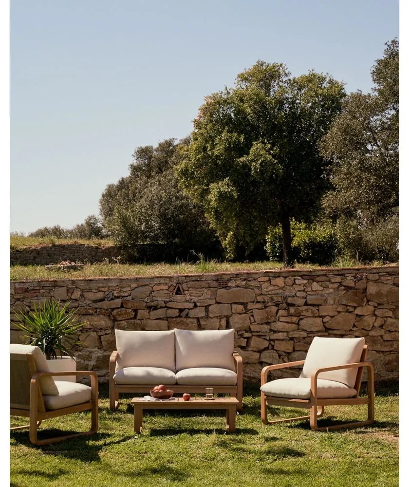 Konferenčný stolík z eukalyptového dreva v prírodnej farbe 60x100 cm Sacaleta – Kave Home