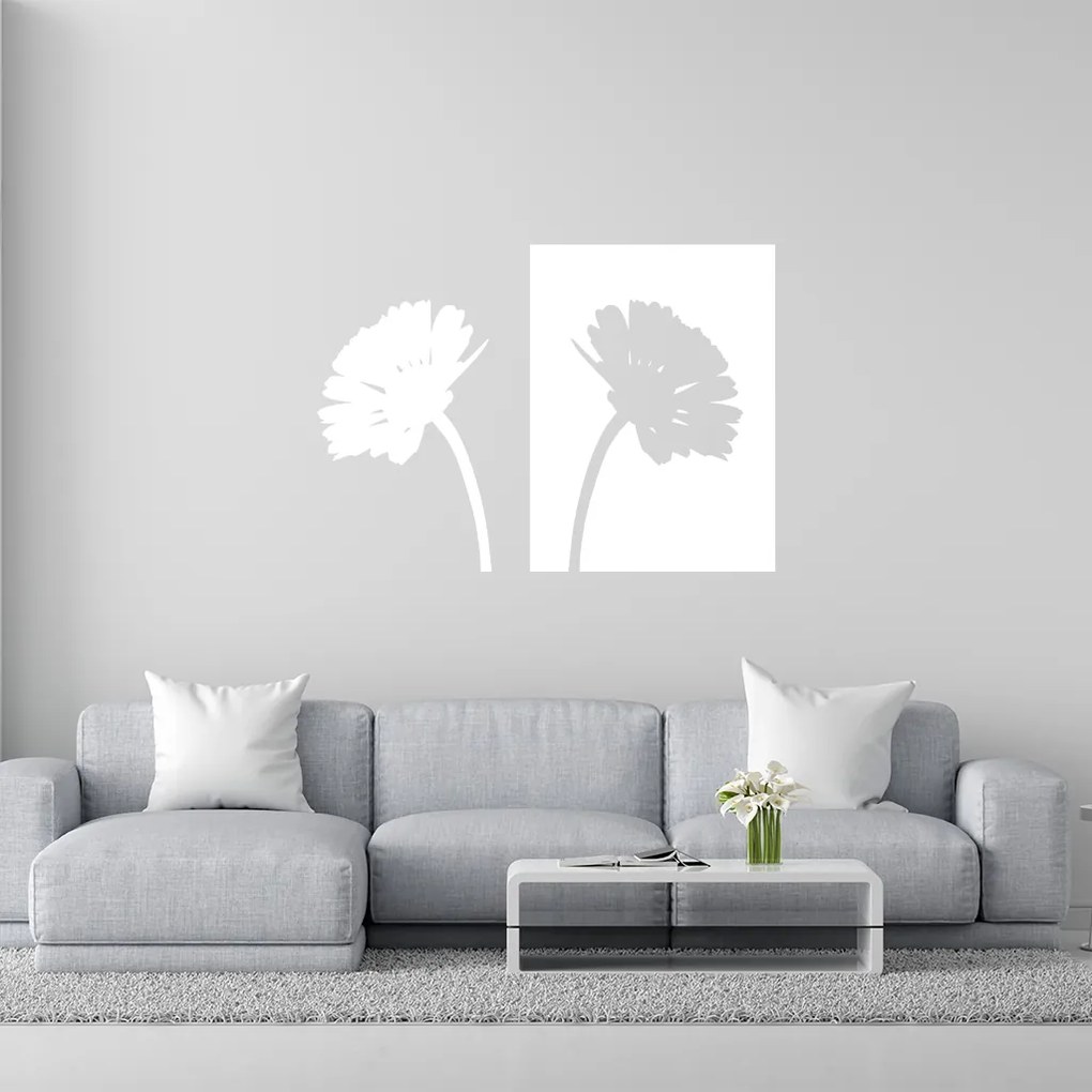 Veselá Stena Samolepka Margaréty Farba: žlutá, Veľkosť: 80 x 58 cm