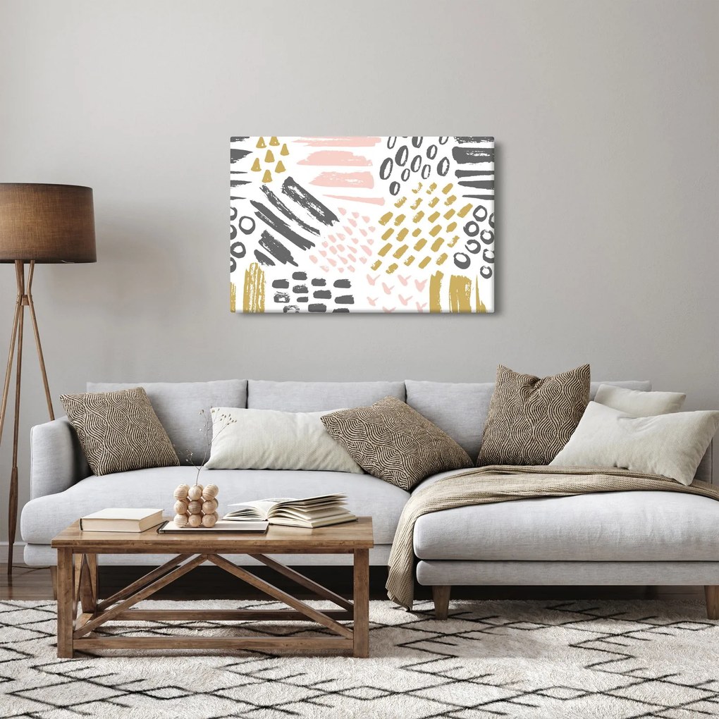 Obraz - Abstraktné ťahy (90x60 cm)