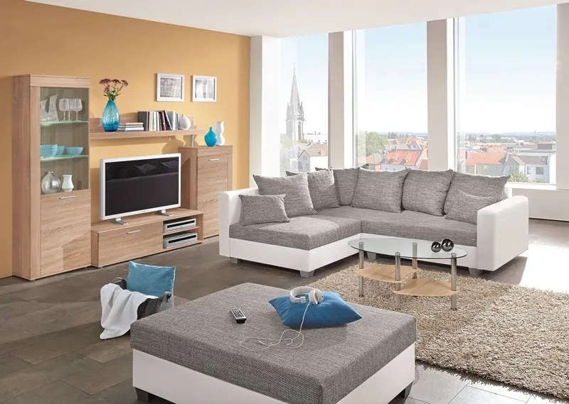 Oválny konferenčný stolík Panty, dub sonoma/artisan