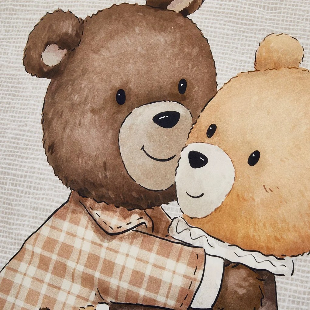 Detské bavlnené obliečky TEDDY HENRY béžové Rozmer obliečky: 80 x 80 cm | 135 x 200 cm