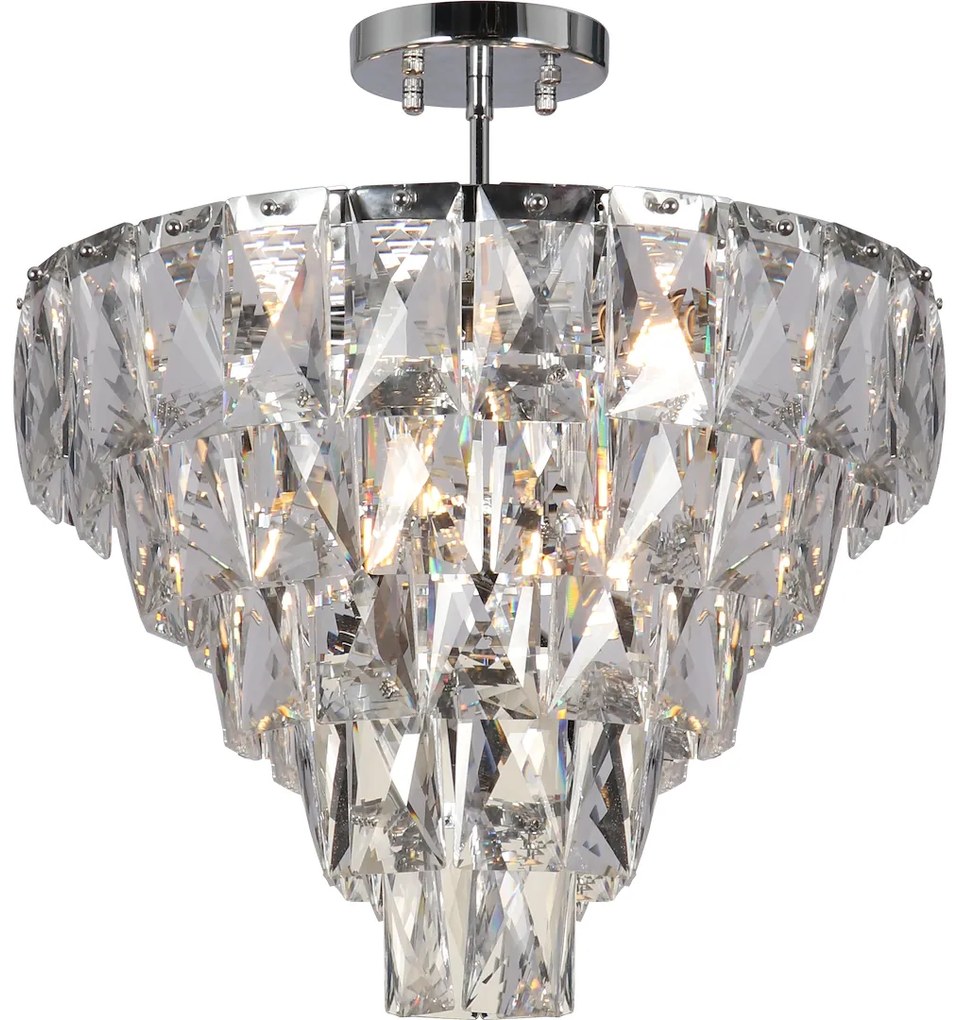 Luster Chelsea II, 1x krištáľové tienidlo, (fi 50cm), ch