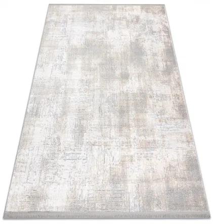 Moderný koberec TULS štrukturálny, strapce 51231 Vintage slonová kosť / sivá Veľkosť: 160x220 cm