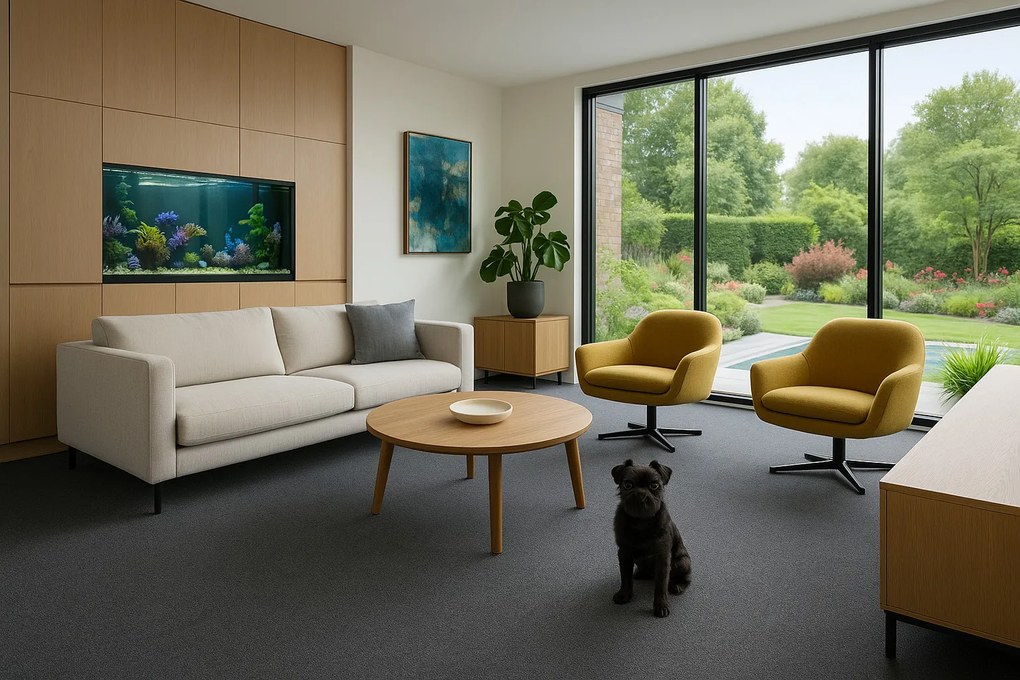 Condor Carpets, Záťažový koberec Rambo-Bet 78, na mieru, šíře 2m, šedá, filc, kuchyňa