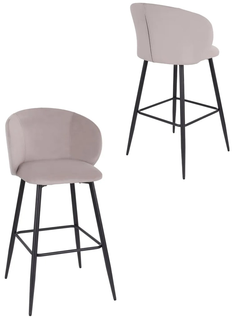 Barová stolička Ganta Black béžová