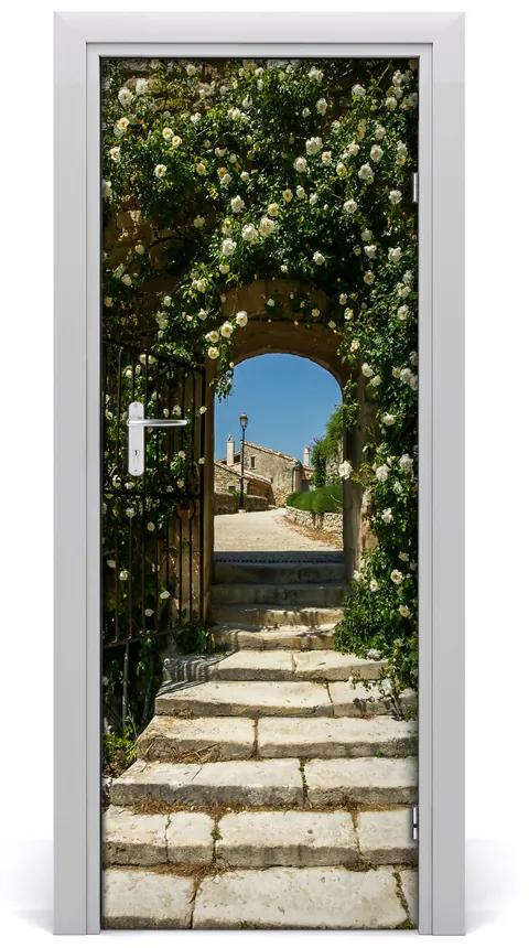 Fototapeta samolepiace na dvere kvetinový luk 85x205 cm
