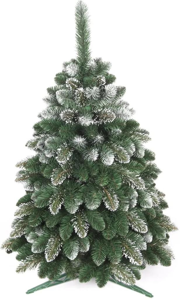 Umelý vianočný stromček - Borovica Gold zasnežená 150 cm