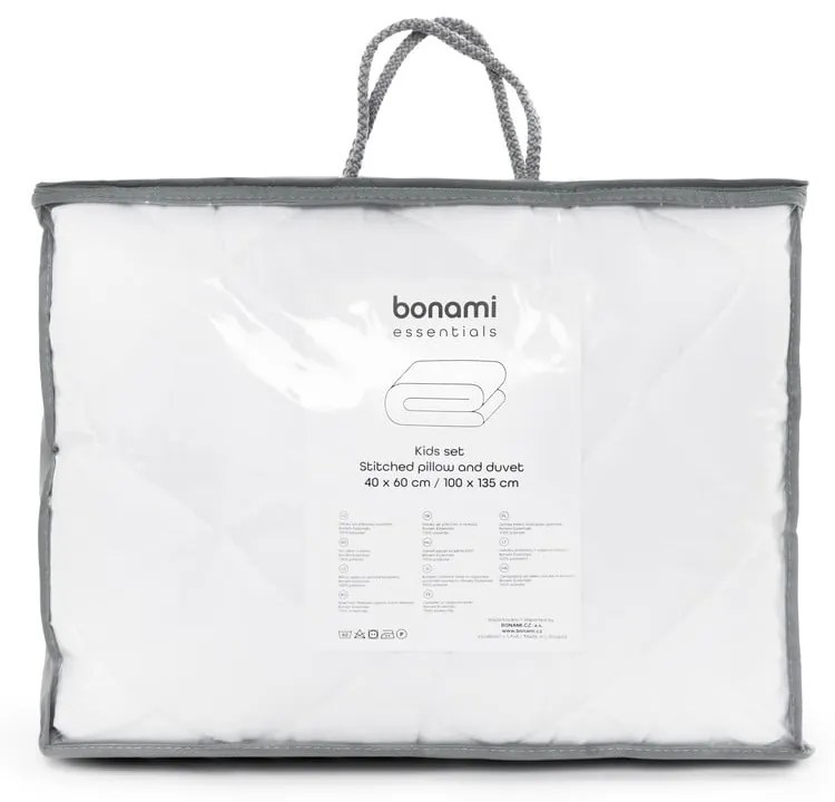 Celoročný detský set prikrývky a vankúša do detskej postieľky 100x135 cm Stitched – Bonami Essentials
