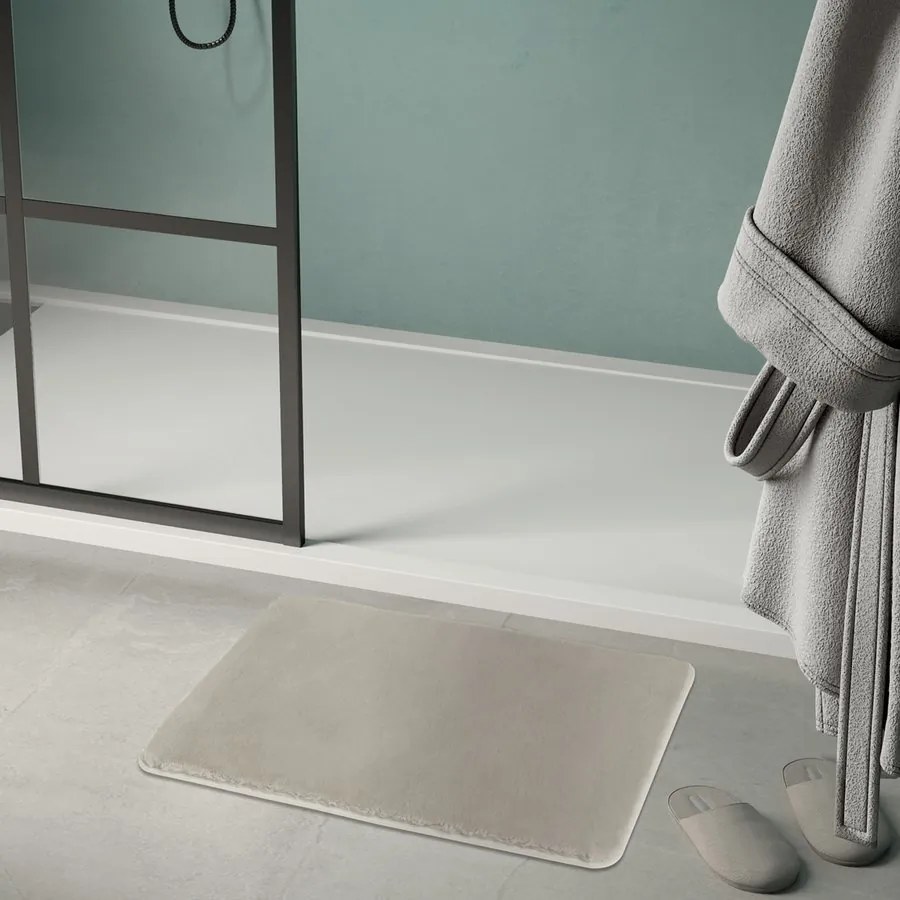 Gedy FUZZY kúpeľňová predložka, 50x80cm, 100% polyester, protišmyk, tortora 96FY508066