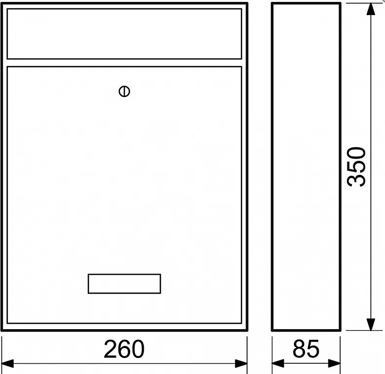 Poštová schránka RICHTER BK.240.N (NEREZ), Nerez, RICHTER Nerez matný