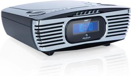 Auna Dreamee DAB+, rádiobudík, CD prehrávač, DAB+/FM, CD-R/RW/MP3, AUX, retro, čierny
