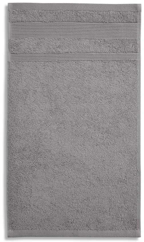 Malý uterák 30x50 cm z organickej bavlny starostrieborný