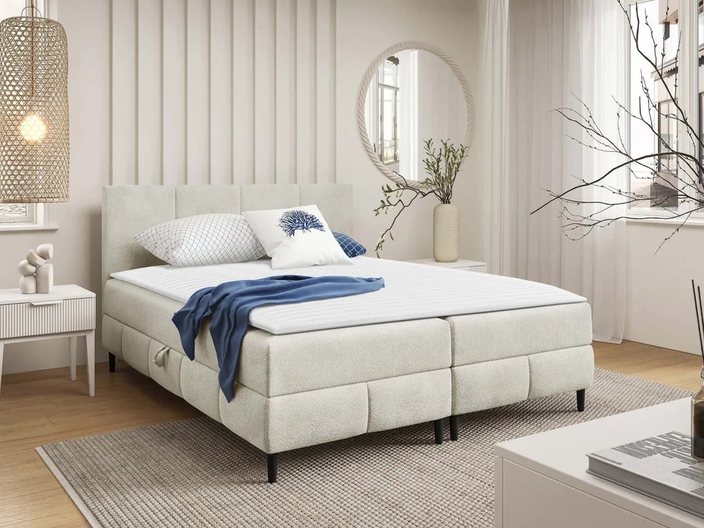 Kontinentálna posteľ Centina 2, Rozmer postele: 140x200, Dostupné poťahy: Coral 20