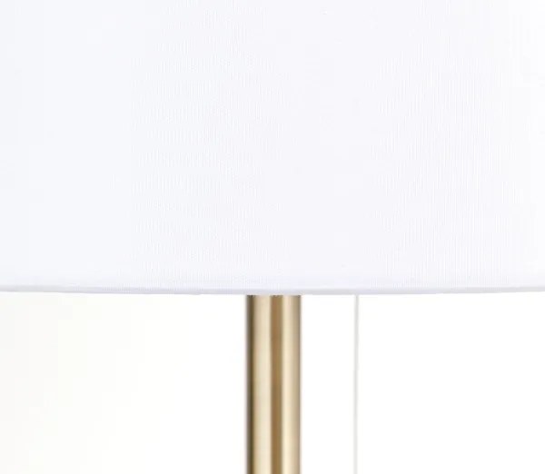 Orion LA 4-1205/1 - Stolná lampa s USB portom LUDWIG 1xE27/40W/230V biela/zlatá