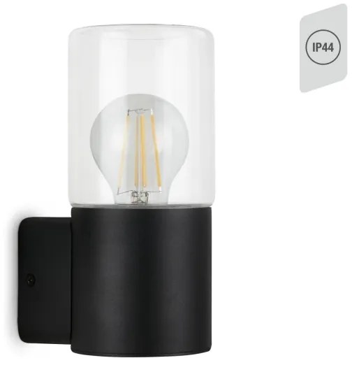 Briloner 320505TF - Vonkajšie nástenné svietidlo 1xE27/12W/230V IP44 čierna