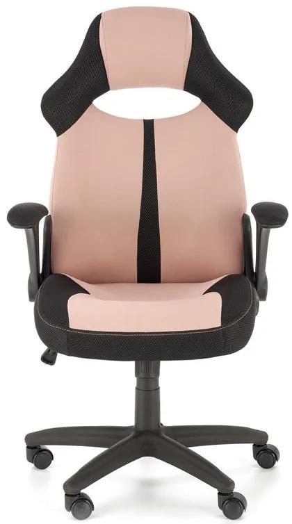 Halmar Kancelárska stolička Bloom, ružovo/čierna