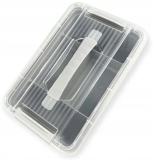 Organizér, úložný box 2v1, multifunkčný, biely STORMAX – 9 l, 35 x 23 x 17 cm