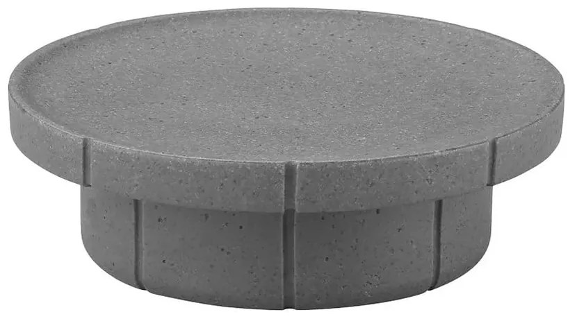 Sivá nádobka na mydlo z polyresínu Kua – Blomus