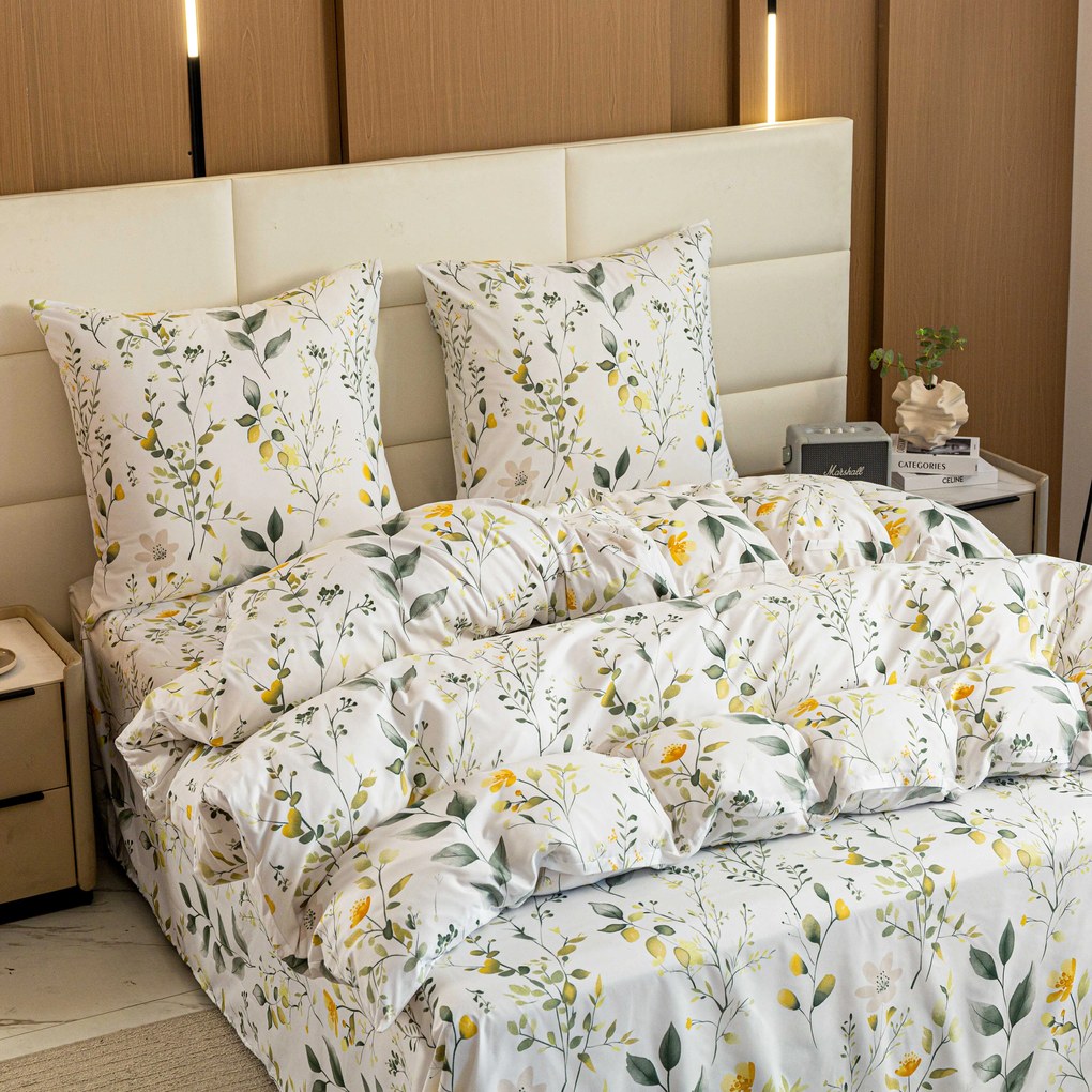 Obliečky z mikrovlákna CITRUS GARDEN biele Rozmer obliečky: 70 x 90 cm | 140 x 220 cm