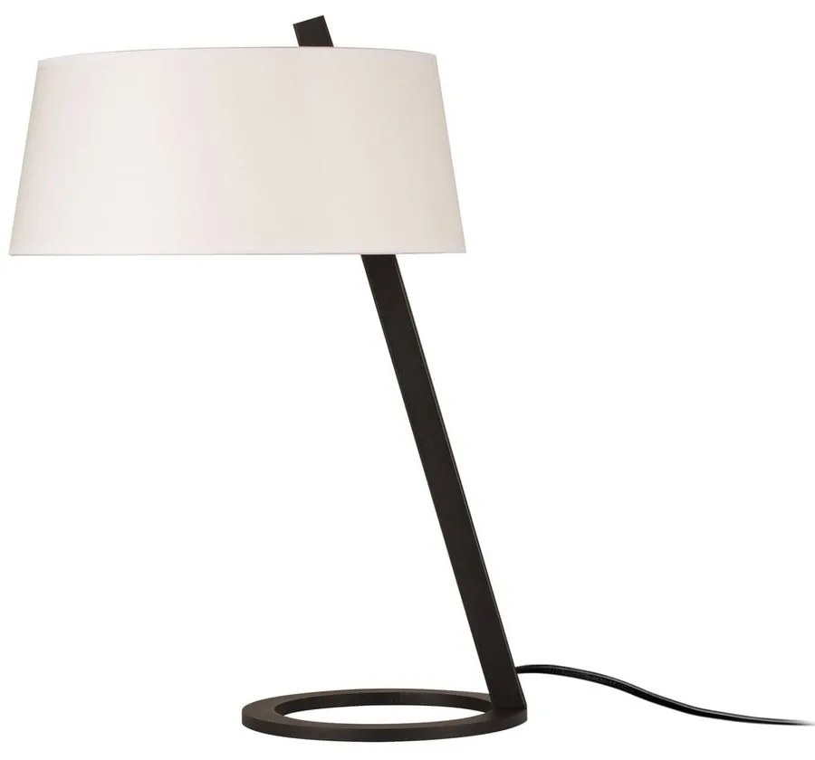 Bielo-čierna stolová lampa (výška 55 cm) Salihini – Opviq lights